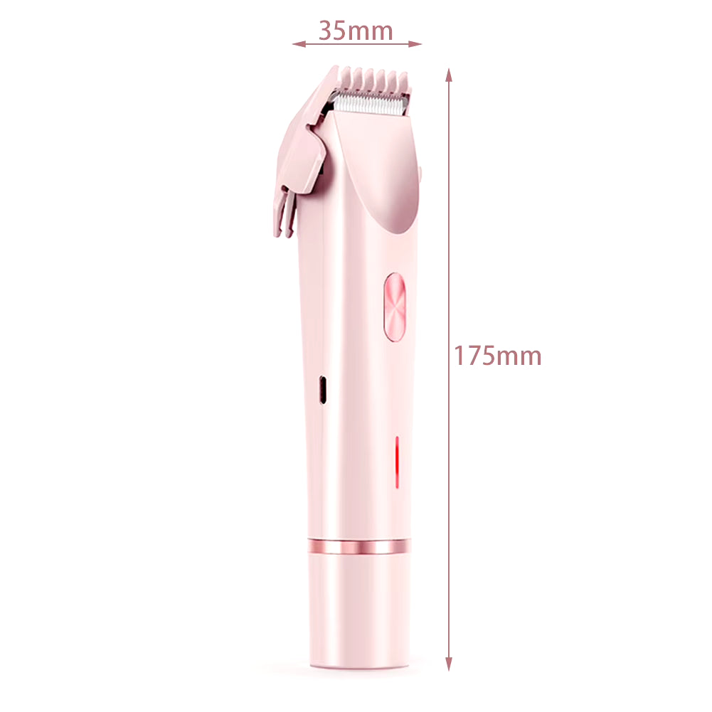 Dual Head Hair Trimer Women Electric Razors Rechargeable Wet Dry Painless Shaer Machine Hair Remoer for Body Private Areas