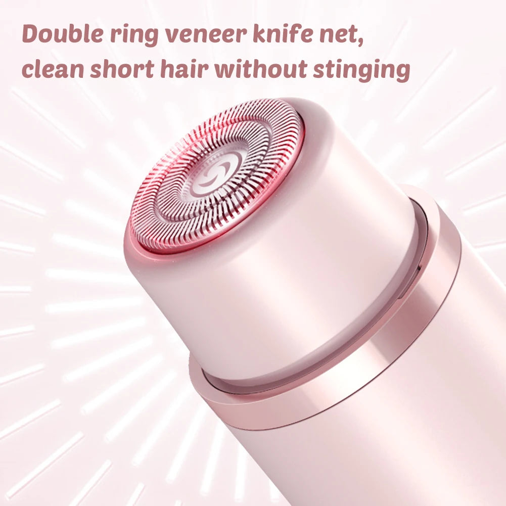 Dual Head Hair Trimer Women Electric Razors Rechargeable Wet Dry Painless Shaer Machine Hair Remoer for Body Private Areas